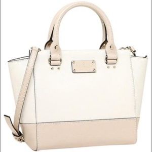 Kate Spade Small Wellesley Camryn Cream Pebble Leather Bag